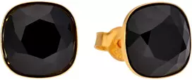 Diamond Sky Jewelry Sidabriniai auskarai „Glare (Jet)“ su Swarovski® kristalais
