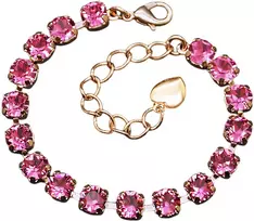 Diamond Sky Jewelry Apyrankė moterims DiamondSky „Classic III (Rose)“ su Swarovski kristalais
