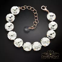 Diamond Sky Jewelry Apyrankė moterims DiamondSky „Vortex“ su Swarovski kristalais