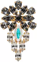 Diamond Sky Jewelry Segė moterims DiamondSky „Mirtel (Sidabrinis Night / Graphite / Aurora Borealis)“ su Swarovski kristalais