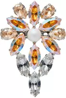 Diamond Sky Jewelry Segė moterims DiamondSky „Mirtel II (Light Topaz Shimmer / Golden Shadow)“ su Swarovski kristalais