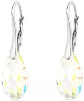 Diamond Sky Jewelry Sidabriniai auskarai „Enchanté (Aurora Borealis)“ su Swarovski® kristalais