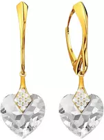 Diamond Sky Jewelry Sidabriniai auskarai „Cute Valentine“ su Swarovski® kristalais