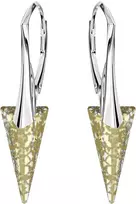 Diamond Sky Jewelry Sidabriniai auskarai „Spike II (Gold Patina)“ su Swarovski® kristalais