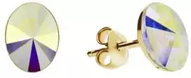 Diamond Sky Jewelry Sidabriniai auskarai „Clarice V (Aurora Borealis)“ su Swarovski® kristalais