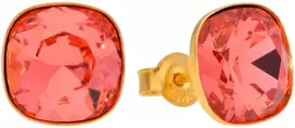 Diamond Sky Jewelry Sidabriniai auskarai „Glare (Padparadscha)“ su Swarovski® kristalais