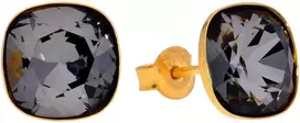 Diamond Sky Jewelry Sidabriniai auskarai „Glare (Sidabrinis Night)“ su Swarovski® kristalais