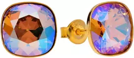 Diamond Sky Jewelry Sidabriniai auskarai „Glare (Light Colorado Topaz Shimmer)“ su Swarovski® kristalais