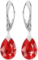 Diamond Sky Jewelry Sidabriniai auskarai „Moon Shine (Light Siam)“ su Swarovski® kristalais