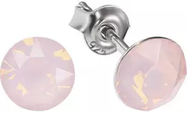 Diamond Sky Jewelry Sidabriniai auskarai „Classic (Rose Vanduo Opal)“ su Swarovski® kristalais