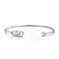 GEIGER Jewelry Signature Simple Bangle Silver Bracelet GISVBB003 M