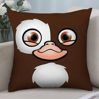 Cute G-Gremlins Pillow Case Short plush Double-sided Print Square Throw Pillow Covers Sofa Home Cushion Decor 12x12Inch white
