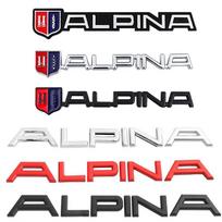 3D metaliniai automobilių lipdukai Lipdukai priekinio gaubto grotelių emblema, skirta BMW ALPINA logotipui M 3 5 6 X1 X3 X5 X6 E46 E39 E60 E90 E60 F10 A-Sticker