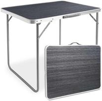 Bipohome CORN kempingo sulankstomas turistinis stalas 80x60 cm, juoda mediena