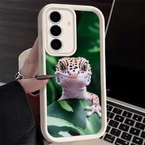 Phone Case for Samsung Galaxy A17 A16 A15 A14 A13 Lizards Geckos Cute Pet A56 A36 A26 A55 A35 A25 A54 A34 A24 A53 A33 A23 A07 A0 Samsung A12