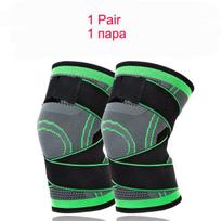 1 Pair Men Sports Compression Knee Pads Elastic Support For Volleyball Basketball Running Riding Fitness Workout XXL black