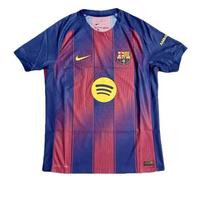 Nike FC Dri-Fit Barcelona Club 2025-26 Namų Žaidėjo Versija Patogus Stilingas Megztinis Trumpomis Rankovėmis Futbolo Marškinėlis Unisex Viršutiniai Drabužiai HJ4544-456 2XL pink