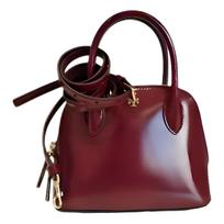 Tory Burch Emerson Brand Micro Logo Detachable Shoulder Strap Patent Leather Shell Bag Mini Women Handbags Burgundy 159532-627 Shopping Bag Set(Basic Set+Shopping Bag)