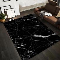 Modern Black Marble Pattern Carpet, Stylish Living Room Floor Mat Decor Suitable for use as an anti-slip for living room bedroom sofas 120x160cm( 47x62in ) gray