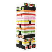 3D Printed Sushi Tumble Tower Stacking Tower Board Game white
