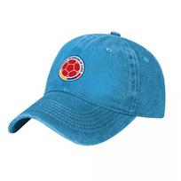 Colombia National Football Team Logo Washed Cotton Baseball Cap Classic Fit Adjustable Hat Sports Style Outdoor Accessory