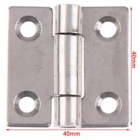 40*40*2mm Nerūdijančio plieno vyris Pramoninės įrangos spintos vyris One Size