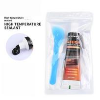 Karščiui atsparus klijai Aukštos temperatūros 50ml Silikoninis kepimo skydelio klijavimo hermetikas Metalui Stiklui Metalo dirbiniams Saugiai Mikrobangų krosnelei Virtuvės A1 white