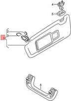 VAG Originalus AUDI saulės skydelis su veidrodžiu ir dangteliu Mėnulio sidabrinė 8U0857551JFT9