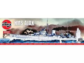 Airfix HMS Ajax 1/600 lengvasis kreiseris – plastikinis modelis A03204V