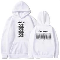 Shrine Fred Again Ten Days Hoodies Men Women Hooded Pullovers Graphic Clothes Heavy Mental Fashion Style Sweatshirt S
