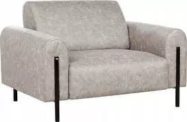 Fotelis Beliani Fotel ASKIM šviesiai pilkas