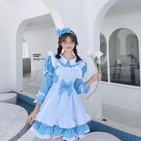 Alice Wonderland cosplay maid outfit girlfriend outfit, costume, adult 130 kids gray