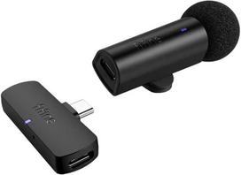 Fifine M6 USB-C belaidis prisegamas mikrofonas, juodos spalvos