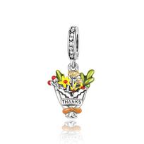 Special Mother's Day Brand New Copper Metal mom love baby Bouquet Pacifier pram bouquet house Charm Bead Components Bead Components Compatible With