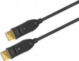 „Goobay DisplayPort 1.4“ hibridinio šviesolaidinio jungties kabelis, – laido ilgis 50 m