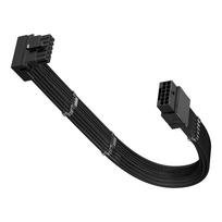 Fasgear 90-degree PCIe 5.05.1 Graphics Card Extension Cable, 30cm, ATX3.03.1 16-pin (12+4) Male-Female Power Extension Cable, 600W, 12VHPWR (12V-2x6)