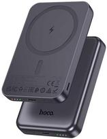 Nešiojamoji baterija, suderinama su „MagSafe Hoco“, 5000 mAh, 2A, 5W, J160, metalo pilka
