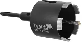 Grąžtas Tvardy Deimantinis vainikinis pjūklas d-82mm su SDS+ adapteriu M16 betonui