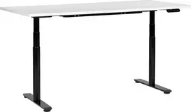 Beliani Elektriškai reguliuojamas stalas DESTINAS baltas / juodas 180 cm 80 cm