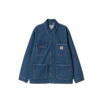 Carhartt WIP OG Chore Coat (Spring) Water-Washed Single-Breasted Long Sleeve Denim Jacket Men jackets Blue I031896-01-06 M gray
