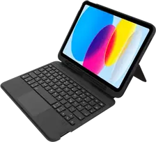 Geckocovers Bluetooth klaviatūros dėklas Cactus Leather, skirtas iPad 2025 (11 kartos) / iPad 2022 (10 kartos), QWERTZ (DE) išdėstymas