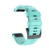 Sportiniai atsarginiai dirželiai, skirti Garmin Fenix 8 51mm 47mm 43mm/Fenix 7X 7 7S Pro/Fenix 6X 6 6S Pro 5S 5 5X QuickFit silikoninis dirželis QuickFit 26mm mėtų žalios spalvos