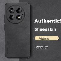 OnePlus 13 Phone Case, OnePlus 13 Protective Cover, Shockproof Camera Full Protection Soft Case Light Premium Non-Slip Outern Leather Case Black