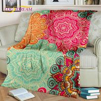 3D Bohemia  Meditation Mandala nature Spirit Yoga Blanket,Soft Throw Blanket for Home Bedroom Bed Sofa Picnic Cover Blanket Kids 30x40in