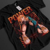 Chainsaw Man Shirt Power Tshirt Denji T-Shirt Aki Asa Anime Makima Unisex Tee S