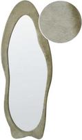 Beliani Sieninis veidrodis REIGNY 57 cm 160 cm, alyvuogių spalvos veliūras