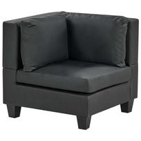 Sofa Beliani Kampinis modulis UNSTAD juodas ekologiškos odos