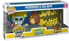 FUNKO POP! Vinilinė figūrėlė: Kempiniukas Plačiakelnis - Kalmaras ir jūros lokys, 9 cm