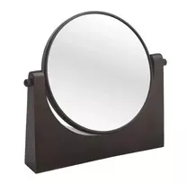 kosmētiskais spogulis Ebony, d=175 mm, uz virsmas, pecan
