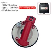 6in 120KG Load Electric Vacuum Suction Cup with Pressure Gauge Heavy Duty Vacuum Lifter for Granite Tile Glass Storage Box Pack 120KG gray